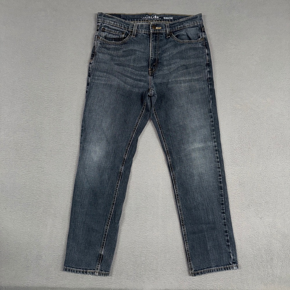 Signature Levi Jeans Mens 34x32 (Fits 32x29) Blue Athletic Fit Stretch Denim